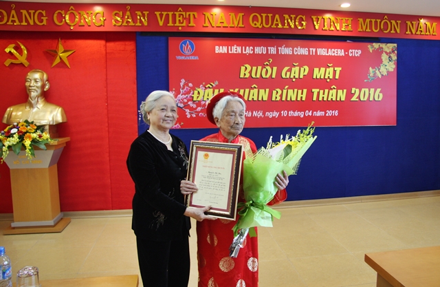 Gặp mặt cán bộ Hưu trí Tổng công ty Viglacera đầu Xuân Bính Thân 2016